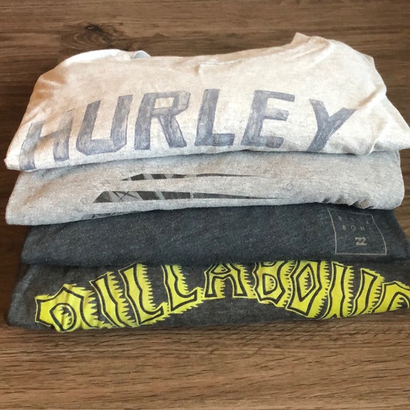 Hurley and Billabong Other - Men’s Hurley and Billabong t-shirt bundle